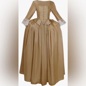 Women's Musical Hamilton Cosplay Colonial Lady Corset-Style Dress